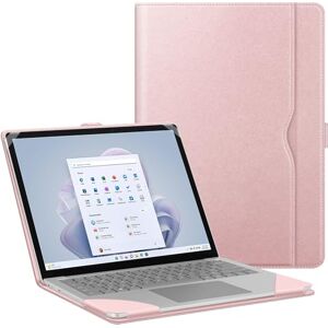 FINTIE Sleeve Case for 13.5 Inch Microsoft Surface Laptop 5/4/3/2 (Model: 1951/1868/1958/1950/1867/1769), Premium PU Leather Protective Folio Book Cover with Large Pocket, Rose Gold FINTIE Sleeve Case for 13.5 Inch Microsoft Surface Laptop 5/4/3/2 (Model: 1951/1868/1958/1950/1867/1769), Premium PU Leather Protective Folio Book Cover with Large Pocket, Rose Gold