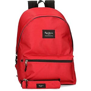 Pepe Jeans Aris Laptop Backpack and School Case 15.6" Red 31x44x17.5cm Polyester 30.01L, red, Laptop Backpack + School Case Pepe Jeans Aris Laptop Backpack and School Case 15.6" Red 31x44x17.5cm Polyester 30.01L, red, Laptop Backpack + School Case