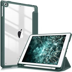 FINTIE Hybrid Case for iPad 6th/5th Gen (2018-2017) and iPad Air 2/Air 1 (2014-2013) 9.7 Inch Shockproof Hard Shell Clear Cover with Pencil Holder, Midnight Green FINTIE Hybrid Case for iPad 6th/5th Gen (2018-2017) and iPad Air 2/Air 1 (2014-2013) 9.7 Inch Shockproof Hard Shell Clear Cover with Pencil Holder, Midnight Green