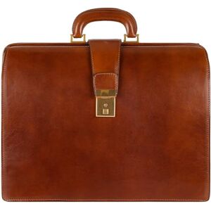 Time Resistance Leather Lawyer Briefcase Italian Attache Doctor Bag (Cognac Brown) Time Resistance Leather Lawyer Briefcase Italian Attache Doctor Bag (Cognac Brown)