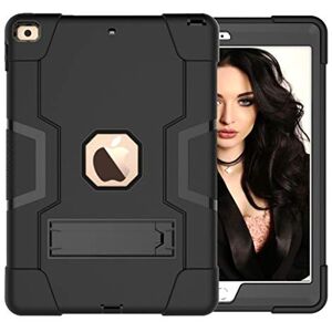 YEOU iPad 11 inch (2018/2020/2021/) iPad Air4 10.9 (2020)/iPad Air5 10.9 (2022 generation case with kickstand, durable heavy shock absorber, hard hybrid three-layer protective cover (Black + Black YEOU iPad 11 inch (2018/2020/2021/) iPad Air4 10.9 (2020)/iPad Air5 10.9 (2022 generation case with kickstand, durable heavy shock absorber, hard hybrid three-layer protective cover (Black + Black
