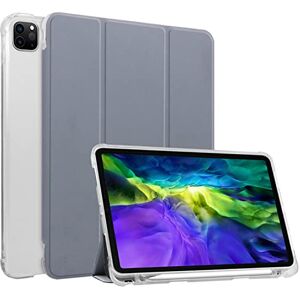 HUEZOE Case Compatible with iPad Pro 11 Inch, 2021/2020/2018 Model, Soft TPU Transparent Back Cover, Folding Stand, Protective Case with Pen Holder, Car Sleep/Wake, Lavender HUEZOE Case Compatible with iPad Pro 11 Inch, 2021/2020/2018 Model, Soft TPU Transparent Back Cover, Folding Stand, Protective Case with Pen Holder, Car Sleep/Wake, Lavender