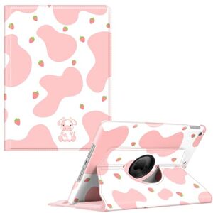 FINTIE Rotating Case for iPad 9th Generation (2021) / 8th Generation (2020) / 7th Gen (2019) 10.2 Inch 360 Degree Rotating Stand Cover with Pencil Holder, Auto Wake Sleep, Strawberry Cow FINTIE Rotating Case for iPad 9th Generation (2021) / 8th Generation (2020) / 7th Gen (2019) 10.2 Inch 360 Degree Rotating Stand Cover with Pencil Holder, Auto Wake Sleep, Strawberry Cow
