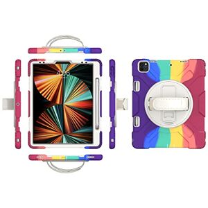 YEOU iPad Pro11 2018/2020/2021 Generation Case with Screen Protector Pencil Holder Kickstand Hand Strap 360 Rotating Hand Strap Stand Durable Protective Case (Dark Colour) YEOU iPad Pro11 2018/2020/2021 Generation Case with Screen Protector Pencil Holder Kickstand Hand Strap 360 Rotating Hand Strap Stand Durable Protective Case (Dark Colour)