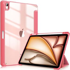 FINTIE Hybrid Case for iPad Air 11 Inch M3 (2025) / M2 (2024), iPad Air 5th / 4th Generation (2022/2020) Shockproof Slim Clear Back Cover with Pencil Holder, Auto Wake/Sleep, Pink FINTIE Hybrid Case for iPad Air 11 Inch M3 (2025) / M2 (2024), iPad Air 5th / 4th Generation (2022/2020) Shockproof Slim Clear Back Cover with Pencil Holder, Auto Wake/Sleep, Pink
