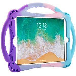 TOPESCT Kids Case for iPad 6th/5th Gen, iPad Air/Air 2 & iPad Pro 9.7 inch, Built-in Handle Stand Comes with a Strap, Silicone Shockproof Protective Cover (Purple&Turquoise) TOPESCT Kids Case for iPad 6th/5th Gen, iPad Air/Air 2 & iPad Pro 9.7 inch, Built-in Handle Stand Comes with a Strap, Silicone Shockproof Protective Cover (Purple&Turquoise)