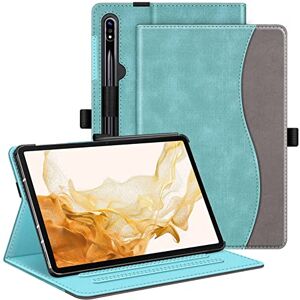 FINTIE Case for Samsung Galaxy Tab S7 FE 2021 / S7 Plus 2020 / S8 Plus 2022/12.4 inch Tablet with S Pen Holder, Multi-Angle Viewing Stand Cover with Pocket, Auto Sleep Wake, Denim Turquoise FINTIE Case for Samsung Galaxy Tab S7 FE 2021 / S7 Plus 2020 / S8 Plus 2022/12.4 inch Tablet with S Pen Holder, Multi-Angle Viewing Stand Cover with Pocket, Auto Sleep Wake, Denim Turquoise
