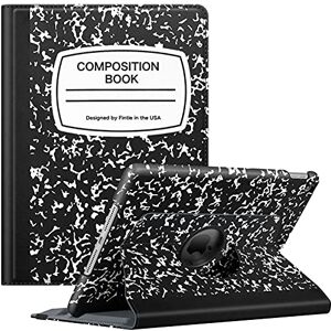 FINTIE Rotating Case for iPad 9th Generation (2021) / 8th Generation (2020) / 7th Gen (2019) 10.2 Inch 360 Degree Rotating Stand Cover with Pencil Holder, Auto Wake Sleep, Black Composition Book FINTIE Rotating Case for iPad 9th Generation (2021) / 8th Generation (2020) / 7th Gen (2019) 10.2 Inch 360 Degree Rotating Stand Cover with Pencil Holder, Auto Wake Sleep, Black Composition Book