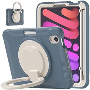 RUNNLY iPad 8.3 inch Mini 6 2021 Case with Pen Holder, Hand Strap and Adjustable Shoulder Strap and Durable Triple Protective Case, Navy Blue RUNNLY iPad 8.3 inch Mini 6 2021 Case with Pen Holder, Hand Strap and Adjustable Shoulder Strap and Durable Triple Protective Case, Navy Blue