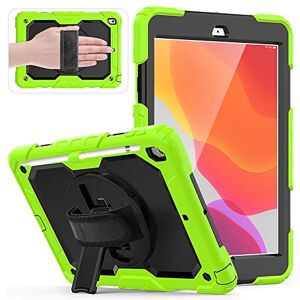 HUEZOE Case Compatible with iPad 10.2 Inch Model 2021/2020/2019, Shockproof Full Body Protection Cover for iPad 9/8/7 Generation, Green HUEZOE Case Compatible with iPad 10.2 Inch Model 2021/2020/2019, Shockproof Full Body Protection Cover for iPad 9/8/7 Generation, Green