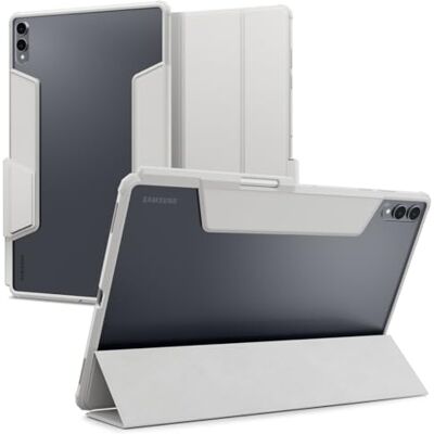 Spigen Ultra Hybrid Pro Case for Samsung Galaxy Tab S12/S11 Ultra Transparent Case with S Pen Holder, Tri-Fold Cover with Stand Function for 2026~ 2025 model Gray Spigen Ultra Hybrid Pro Case for Samsung Galaxy Tab S12/S11 Ultra Transparent Case with S Pen Holder, Tri-Fold Cover with Stand Function for 2026~ 2025 model Gray