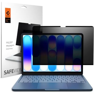 Spigen SafeView Privacy Filter Screen Protector for MacBook Neo 13 inch 1 Pack, Anti-Spy, 9H Hardness Tempered Glass, Touch Responsive, Scratch Resistant Spigen SafeView Privacy Filter Screen Protector for MacBook Neo 13 inch 1 Pack, Anti-Spy, 9H Hardness Tempered Glass, Touch Responsive, Scratch Resistant