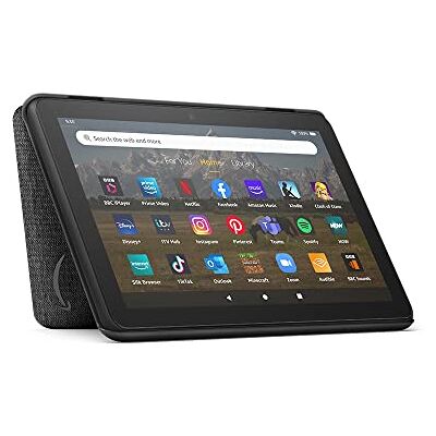 Amazon Fire HD 8 tablet cover Only compatible with 12th-generation tablet (2022 release), Black Amazon Fire HD 8 tablet cover Only compatible with 12th-generation tablet (2022 release), Black