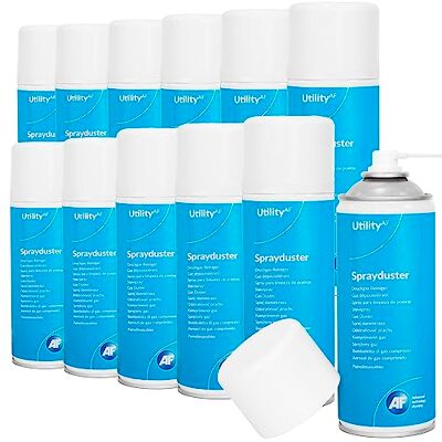 AF Air Duster / Sprayduster Compressed Air Can Blower Spray for Office PC, Laptop keyboard cleaner dust remover PS5 xbox fans (12-Pack) Office PC, Laptop Keyboard Cleaner, Dust Remover, PS5 Xbox Fans AF Air Duster / Sprayduster Compressed Air Can Blower Spray for Office PC, Laptop keyboard cleaner dust remover PS5 xbox fans (12-Pack) Office PC, Laptop Keyboard Cleaner, Dust Remover, PS5 Xbox Fans