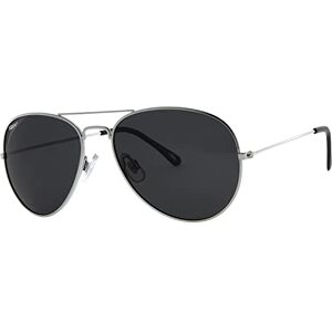 Zippo Eyewear Flash Pilot Sunglasses Polarized UV400 Protection Logo Adult Unisex Made in USA Silver Frame, Black Lenses & Temple Silver Zippo Eyewear Flash Pilot Sunglasses Polarized UV400 Protection Logo Adult Unisex Made in USA Silver Frame, Black Lenses & Temple Silver