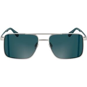Calvin Klein Men's Sunglasses CKJ25201S Matte Light Ruthenium with Solid Petrol Lens Calvin Klein Men's Sunglasses CKJ25201S Matte Light Ruthenium with Solid Petrol Lens