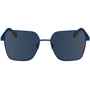 Calvin Klein Women's Sunglasses CKJ24201S Blue with Solid Blue Lens Calvin Klein Women's Sunglasses CKJ24201S Blue with Solid Blue Lens
