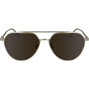 Calvin Klein Unisex Adult Sunglasses CK24100S Matte Gold with Solid Brown Lens Calvin Klein Unisex Adult Sunglasses CK24100S Matte Gold with Solid Brown Lens