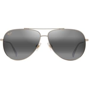 Maui Jim Unisex Hauoli XL Sunglasses, Shiny Light Gold W/Crystal, 62-12-145 Maui Jim Unisex Hauoli XL Sunglasses, Shiny Light Gold W/Crystal, 62-12-145