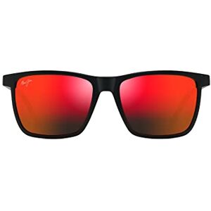 Maui Jim Disposable Rectangular Sunglasses with Patented Polarized Plus2 Lenses, Matte Black/Hawaii Lava Polarised, One Size Maui Jim Disposable Rectangular Sunglasses with Patented Polarized Plus2 Lenses, Matte Black/Hawaii Lava Polarised, One Size