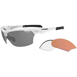 Tifosi Intense Interchangeable Lens Sunglasses: Interchangeable lenses, lightweight, UV protection, adjustable ear and nose pieces, shatterproof, hydrophilic rubber, Matt White Tifosi Intense Interchangeable Lens Sunglasses: Interchangeable lenses, lightweight, UV protection, adjustable ear and nose pieces, shatterproof, hydrophilic rubber, Matt White