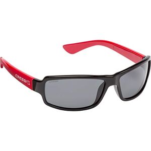 Cressi Ninja Sunglasses Polarized Sport Sunglasses Men's with Hard Case, Black/Lentes Smoked Red, One Size Cressi Ninja Sunglasses Polarized Sport Sunglasses Men's with Hard Case, Black/Lentes Smoked Red, One Size