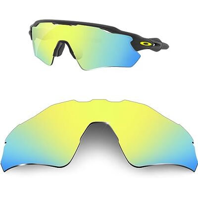 HiCycle2 Sunglasses Lenses Replacement for Oakley Radar EV Path Sunglasses OO9208(Golden) HiCycle2 Sunglasses Lenses Replacement for Oakley Radar EV Path Sunglasses OO9208(Golden)