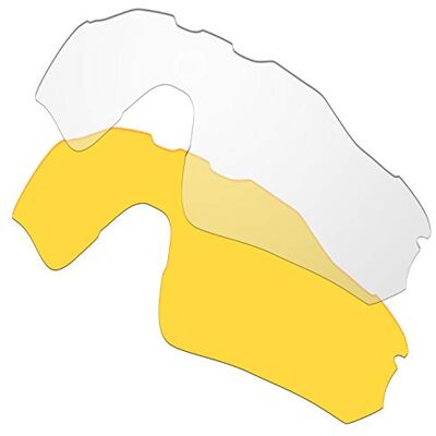 HKUCO Plus Replacement Lenses For Oakley Radar EV Path Sunglasses Transparent/Transparent Yellow Polarized HKUCO Plus Replacement Lenses For Oakley Radar EV Path Sunglasses Transparent/Transparent Yellow Polarized
