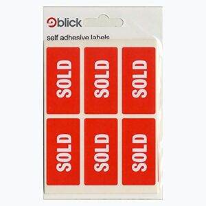Blick Sold Stickers 25mm x 50mm (42 Stickers)