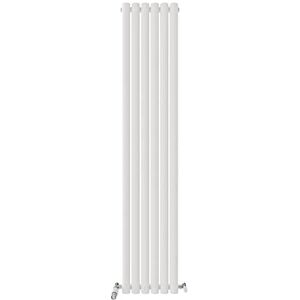 VeeBath Montpellier Matt White Low Carbon Mild Steel Vertical Single Oval Panel Bathroom Heating Radiator 1800 x 360mm VeeBath Montpellier Matt White Low Carbon Mild Steel Vertical Single Oval Panel Bathroom Heating Radiator 1800 x 360mm