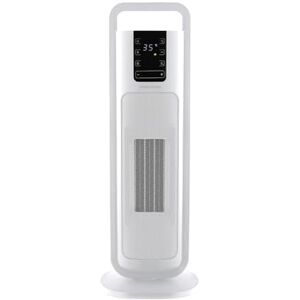 Morphy Richards HeatFlux Ultra Thin 2kw Ceramic Tower Fan Heater, Remote Control, Compact, 20m2, ECO Mode, Anti-freeze, 24h Timer, Touch LED Display, Low Noise 45db, Oscillation, White, 825403 Morphy Richards HeatFlux Ultra Thin 2kw Ceramic Tower Fan Heater, Remote Control, Compact, 20m2, ECO Mode, Anti-freeze, 24h Timer, Touch LED Display, Low Noise 45db, Oscillation, White, 825403