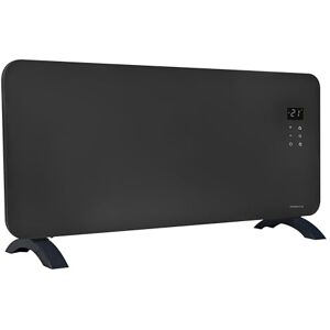 Masterplug SmartEnergy Monitoring Glass Panel Heater with Two Power Modes, Adjustable Thermostat, LED Display and Power Indicator, Auraline, Slate Grey, 2000W, FANGP200GUK Masterplug SmartEnergy Monitoring Glass Panel Heater with Two Power Modes, Adjustable Thermostat, LED Display and Power Indicator, Auraline, Slate Grey, 2000W, FANGP200GUK