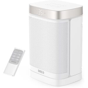 Dreo 1500W Electric Space Heater, 70° Oscillating Portable Heaters, PTC Ceramic Heater with Thermostat, Remote Control, 3-Mode 3-Speed, 12H Timer, Overheat & Tip-Over Protection, ECO-Mode, White Dreo 1500W Electric Space Heater, 70° Oscillating Portable Heaters, PTC Ceramic Heater with Thermostat, Remote Control, 3-Mode 3-Speed, 12H Timer, Overheat & Tip-Over Protection, ECO-Mode, White