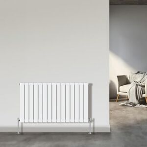 NRG Horizontal Flat Panel Column Designer Radiator Bathroom Central Heating Gloss White Single 600x1020mm NRG Horizontal Flat Panel Column Designer Radiator Bathroom Central Heating Gloss White Single 600x1020mm