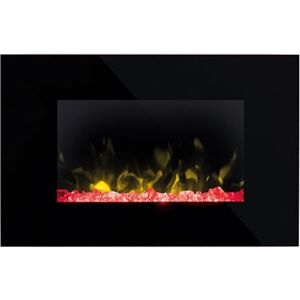 Dimplex Toluca Optiflame Electric Wall Fire, Black Glass Wall Mounting Fire with 4 Colour Themes, Acrylic Crystal Fuel Bed, 2kW Fan Heater with Thermostat, Sleep Timer and Remote Control Dimplex Toluca Optiflame Electric Wall Fire, Black Glass Wall Mounting Fire with 4 Colour Themes, Acrylic Crystal Fuel Bed, 2kW Fan Heater with Thermostat, Sleep Timer and Remote Control
