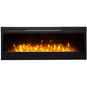 Dimplex Prism Optiflame Media Wall Fireplace, Wall Mounted, Recess, Built-In Electric Wall Fire with 1.1kW Fan Heater, Adjustable Brightness, 7 Colours, Run-Back Timer, Thermostat, 50" or 127cm Dimplex Prism Optiflame Media Wall Fireplace, Wall Mounted, Recess, Built-In Electric Wall Fire with 1.1kW Fan Heater, Adjustable Brightness, 7 Colours, Run-Back Timer, Thermostat, 50" or 127cm