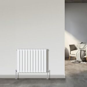 NRG Horizontal Flat Panel Double Column Designer Radiator 600x748mm Central Heating Gloss White NRG Horizontal Flat Panel Double Column Designer Radiator 600x748mm Central Heating Gloss White