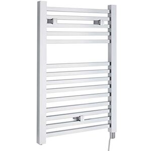 Hudson Reed HL150 Modern Bathroom 200 Watt Vertical Electric Heated Towel Rail, 690mm x 500mm, Chrome Hudson Reed HL150 Modern Bathroom 200 Watt Vertical Electric Heated Towel Rail, 690mm x 500mm, Chrome