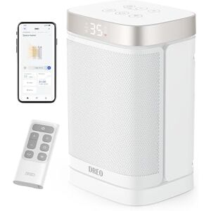 Dreo 1500W Smart Space Heaters for Indoor Use, Portable Heater with 70°Oscillation, WiFi Alexa & Google Assistant Electric Heater, with Thermostat & Remote, Safety Small Heater for Office Home Dreo 1500W Smart Space Heaters for Indoor Use, Portable Heater with 70°Oscillation, WiFi Alexa & Google Assistant Electric Heater, with Thermostat & Remote, Safety Small Heater for Office Home
