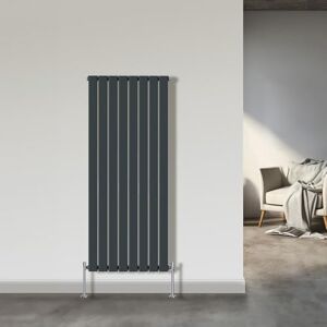 NRG 1600x544mm Single Flat Panel Designer Tall Vertical Radiator Central Heating Anthracite NRG 1600x544mm Single Flat Panel Designer Tall Vertical Radiator Central Heating Anthracite