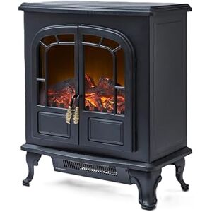 Warmlite WL46019 Wingham Log Effect Stove Fire with Realistic LED Flame Effect, Adjustable Thermostat, 2000W, Black Warmlite WL46019 Wingham Log Effect Stove Fire with Realistic LED Flame Effect, Adjustable Thermostat, 2000W, Black