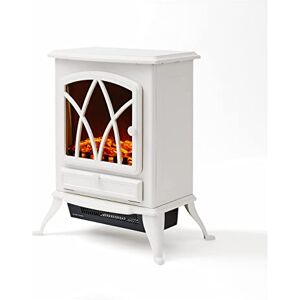 Warmlite WL46018W Stirling Portable Electric Fire Stove Heater with Realistic LED Flame Effect, Adjustable Thermostat, Overheat Protection, 2000W, White Warmlite WL46018W Stirling Portable Electric Fire Stove Heater with Realistic LED Flame Effect, Adjustable Thermostat, Overheat Protection, 2000W, White