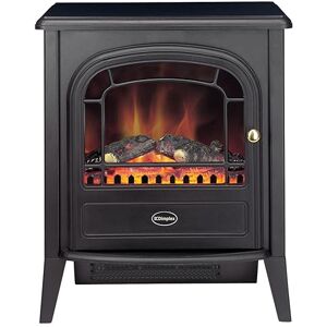 Dimplex Club Optiflame Electric Stove, Black Freestanding Electric Fire with Artificial Logs, LED Flame Effect, 2kW Fan Heater, 1000/2000 Watt Heat Settings and Remote Control Dimplex Club Optiflame Electric Stove, Black Freestanding Electric Fire with Artificial Logs, LED Flame Effect, 2kW Fan Heater, 1000/2000 Watt Heat Settings and Remote Control