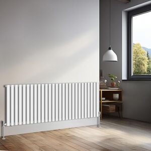 NRG 600x1593mm Horizontal Oval Single Panel Radiator Heater Column Radiator Central Heating Radiators Gloss White NRG 600x1593mm Horizontal Oval Single Panel Radiator Heater Column Radiator Central Heating Radiators Gloss White