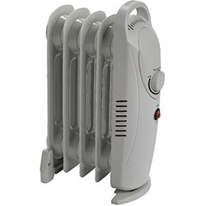 Status 5-Fin Mini Oil-Filled Radiator, 500W Portable Electric Heater with Adjustable Thermostat, Overheat & Tip-Over Safety, Carry Handle for Bedroom Office Caravan, White (OFH5-500W1PKB) Status 5-Fin Mini Oil-Filled Radiator, 500W Portable Electric Heater with Adjustable Thermostat, Overheat & Tip-Over Safety, Carry Handle for Bedroom Office Caravan, White (OFH5-500W1PKB)
