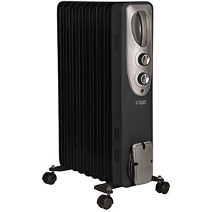 Russell Hobbs 2kW Oil Filled Radiator, 9 Fin Portable Electric Heater Black, Adjustable Thermostat, Safety Cut-off, 20 m sq Room Size, RHOFR5002B-AZ, 2 Year Guarantee Russell Hobbs 2kW Oil Filled Radiator, 9 Fin Portable Electric Heater Black, Adjustable Thermostat, Safety Cut-off, 20 m sq Room Size, RHOFR5002B-AZ, 2 Year Guarantee