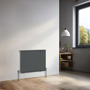 NRG 600x767mm Horizontal Oval Single Panel Radiator Heater Column Radiator Central Heating Radiators Anthracite NRG 600x767mm Horizontal Oval Single Panel Radiator Heater Column Radiator Central Heating Radiators Anthracite