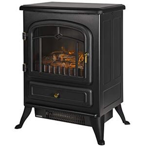 Russell Hobbs RHEFSTV1002B 1.85KW Freestanding Black Electric Stove Fire Heater With 2 Heat Settings, Adjustable Thermostat, 30m2 Room Size, 2 Year Guarantee Russell Hobbs RHEFSTV1002B 1.85KW Freestanding Black Electric Stove Fire Heater With 2 Heat Settings, Adjustable Thermostat, 30m2 Room Size, 2 Year Guarantee