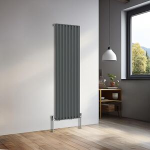 NRG 1600x472mm Vertical Oval Single Panel Heater Column Radiator Central Heating Radiators Designer Tall Radiators Anthracite NRG 1600x472mm Vertical Oval Single Panel Heater Column Radiator Central Heating Radiators Designer Tall Radiators Anthracite
