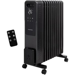 Russell Hobbs 11 Fin Oil Filled Radiator 2500W, Portable Electric Heater with 4 Heat Modes, Touch Control, LED Display & Remote Control, Overheat & Tip Over Protection, 25m² Room Size, RHOFR2500-M-D Russell Hobbs 11 Fin Oil Filled Radiator 2500W, Portable Electric Heater with 4 Heat Modes, Touch Control, LED Display & Remote Control, Overheat & Tip Over Protection, 25m² Room Size, RHOFR2500-M-D